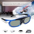 thumbnail image 3 of DLP Link 3D Glasses Active Shutter Projector Glasses Rechargeable for All DLP-Link 3D Projectors Compatible, 3 of 8