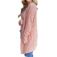 thumbnail image 4 of Cardigan Léger pour Femmes Femmes Dames Uni à devant Ouvert Doux Épais avec Poches Manteau à Manches Longues Vêtement d'Extérieur Cardigan en Liquidation, 4 of 6