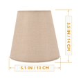 thumbnail image 4 of Miangastore Fabric Lamp Shades For Sconces Beige Cloth Metal 3Pcs 5.5x5.1In, 4 of 8