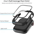 thumbnail image 2 of [6 Pack] Case for Apple Watch 40mm SE 2nd Gen Series 6 5 4 SE with Tempered Glass Screen Protector, Ultra-Thin Full Coverage Hard PC Protective Face Cover for iWatch 40mm, 2 of 7