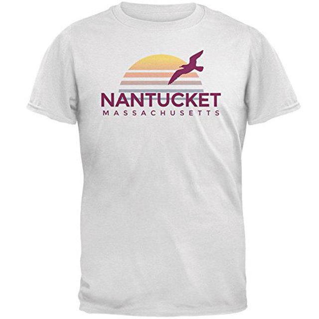 Plage Soleil Nantucket Massachusetts Hommes T-Shirt