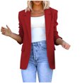 thumbnail image 1 of Pompotops Mode Femmes Décontracté Poches Manches Longues Manteau Cardigan Blouse Liquidation, 1 of 6