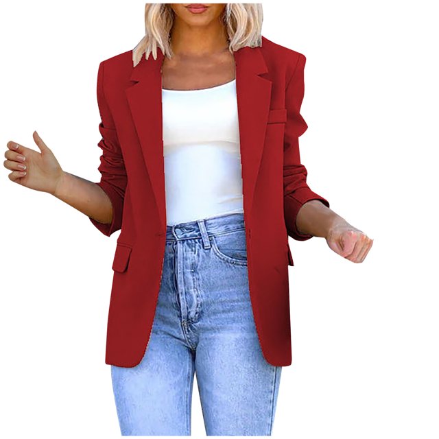 Pompotops Mode Femmes Décontracté Poches Manches Longues Manteau Cardigan Blouse Liquidation