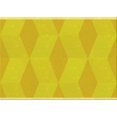 thumbnail image 1 of Ahgly Company Machine Washable Indoor Rectangle Transitional Yellow Area Rugs, 2' x 4', 1 of 7
