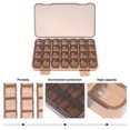 thumbnail image 2 of MasteelfCA 1 Pce Boîte à Médicaments Portable 28 Compartiments Boîte à Pilules pour Stockage Extérieur, 2 of 7