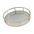 thumbnail image 3 of DOLITY Mirrored Dressing Table Decorative Tray Elegant Makeup Tray Vanity Tray for Home 38cm, 3 of 9