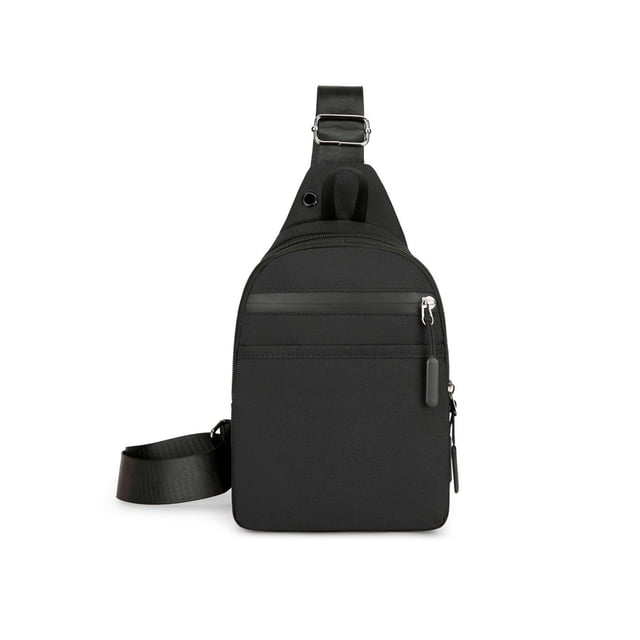 Strap Bag Crossbody Backpack with Headphone Hole Strap Backpack Hiking Backpack Multipurpose Crossbody Chest Bag