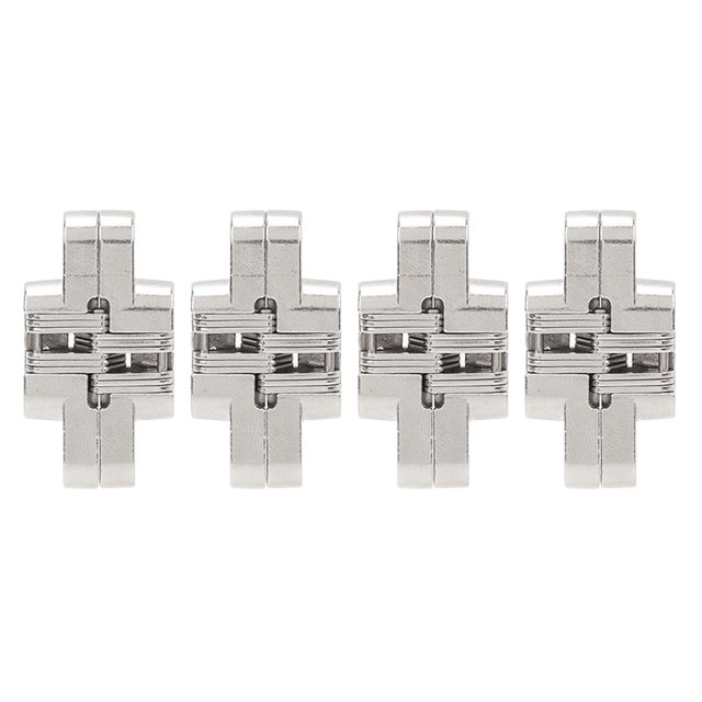 Hidden Hinge, Sturdy 4Pcs Hinge Zinc Alloy for Cabinet Doors