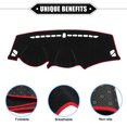 thumbnail image 3 of Unique Bargains Car Dashboard Cover Compatible for Hyundai Tucson 2010-2015 Protective Polyester Black Red, 3 of 7