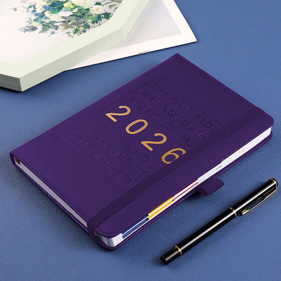 Todaioua 2026 One Day One Page Daily Planner – Your Gift Calendar, Daily Appointment Book Planner One Page per Day Hardcover Monthly Agenda Notebook Leather Cover