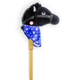 thumbnail image 1 of PonyLand Cheval Bâton Noir avec Jouet Sonore, 28 Pouces, 1 of 5
