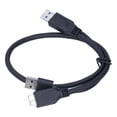 thumbnail image 1 of LAFGUR Y Type Data Cable,Power Data Cable USB-A to USB 2.0 + Micro B Y Type Male to Male for Mobile Hard Disk Black,Power Data Cable, 1 of 8