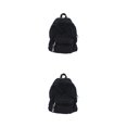 thumbnail image 3 of Ruiboury Unisex Backpack With Adjustable Straps And Stylish Durable Cloth School Backpack School Bag Book Bag Comfortable black 2Set, 3 of 6