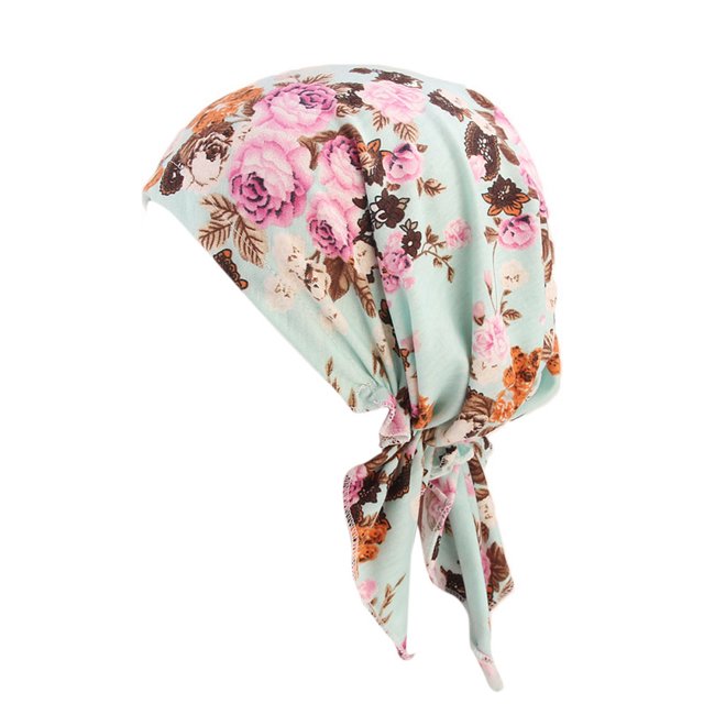 RYRDWP Women Ruffle Hat Beanie Cancer Chemo Scarf Turban Head Wrap Cap