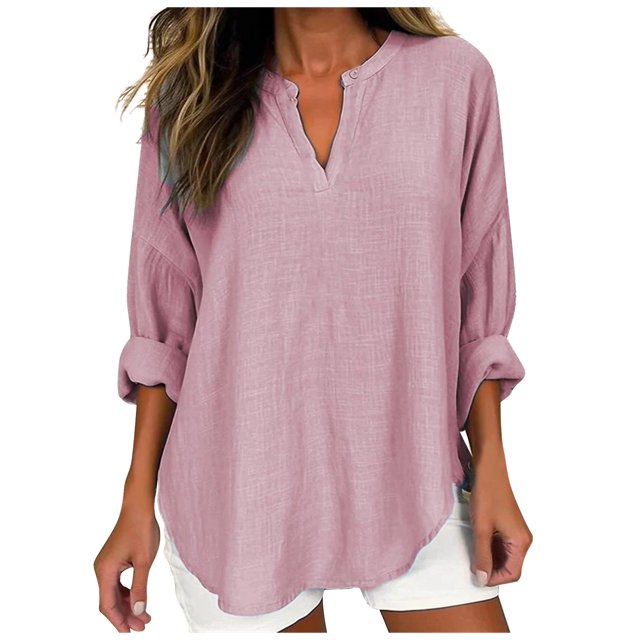 Yuyuzo Oversized Sweatshirts for Women Long Sleeve Crew Neck Side Slit Color Block Pullover Tops