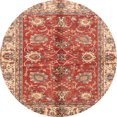 thumbnail image 1 of Ahgly Company Tapis d'Intérieur Ronds Abstraits Rouges Abstraits pour Aire, 7 Pieds Rond, 1 of 6
