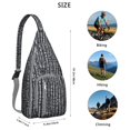 thumbnail image 4 of Modern Art Sling Backpack - Museum-Worthy Print Crossbody Bag, Fashion Forward Design, 4 of 4