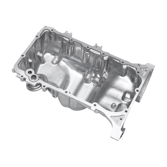 Unique Bargains No.11200R1AA00 Engine Oil Pan Oil Pan Sump Transmission Oil Pan for Honda Civic 2006-2015 Aluminum Silver Tone