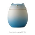 thumbnail image 4 of kurtrusly Large Capacity Ceramic Canisters Cute For Wide Application Ceramics Cat Form Ceramic Tea Jars Cat Shape Storage Jars black 150ml 1Set, 4 of 6