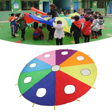 Umbrella Parachute Mole Game, Build Muscles Sturdy Handles Reinforced Stitches Kids Parachute Mole Game Promote Cooperation for Kindergarten