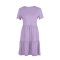 thumbnail image 4 of Robes d'Été Grande Taille pour Femmes 2024 Décontractées à Manches Courtes Robe T-Shirt Robes Mini à Étages avec Poches Économisez jusqu'à 65 % de Rabais!, 4 of 7