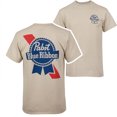 thumbnail image 1 of Pabst Blue Ribbon T-Shirt à Imprimé Logo Usé devant et Dos - Très Grand, 1 of 3