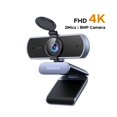 thumbnail image 2 of Caméra Web 4K FHD 8 MP pour PC, Micros à Réduction de Bruit à Double IA, Caméra Caméra Web pour le Travail, Facile à Installer, 2 of 7