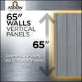 thumbnail image 3 of Arrow Classic Steel Storage Shed, 8x8, Blue Grey, 3 of 8
