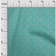 thumbnail image 2 of oneOone Tissu Georgette Viscose Vert Mer Matériel de Robe Baroque Tissu Imprimé Tissu au Mètre 42 Pouces de Large, 2 of 4
