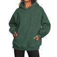 thumbnail image 1 of Mode Quotidienne des Femmes Sweat-Shirts Décontractés à Col Rond à Manches Longues Sweat-Shirts de Couleur Unie Café L, 1 of 5