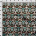 thumbnail image 3 of oneOone Viscose Jersey Fabric Damask Ikat Decor Fabric Printed BTY 60 Inch Wide, 3 of 5