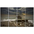thumbnail image 2 of Ruined Wooden Pier for Boats at Sunset, 2 of 3
