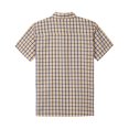 thumbnail image 3 of Bienzoe Boy's Cotton Plaid Button Down Short Sleeve Shirt Blue/Yellow 11/12, 3 of 7
