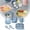 Blue, variant on Boreal Craft Place Mats for Kitchen Table Place Mates for 4 Dinner Table Mats Silicone Baby Feeding Set Baby Led Weaning Supplies With Suction Cup Divider Tray Toddler Self Feeding Tableware Set