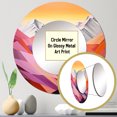 thumbnail image 3 of Designart "Rêve de Lever de Soleil parmi les Montagnes" Ensemble de Miroirs Ronds de Montagnes - Ensemble de Décor Mural de Miroirs Ronds Multicolores Traditionnels pour Chambre, 3 of 5