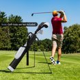 thumbnail image 2 of Gymax Lightweight Golf Stand Bag Par 3 & Executive Courses Carry Bag Shoulder Strap Gray, 2 of 9