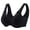 Black, variant on AWZXDE Women Fashion Lace Bra Push Up Comfort Breathable For Back Support Side Gather And Lift Black
