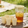 thumbnail image 1 of Transparent Plastic Cold Brew Coffee Carafe with Push Lid, 5-Cup Drink Pitcher, Large Capacity Beverage Dispenser for Iced Tea & Lemonade, Dishwasher Safe, 1 of 9