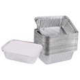 thumbnail image 1 of Boîte en Aluminium Jetable en Feuille d'Étain avec Couvercle pour Barbecue Extérieur, Four de Cuisson, Bol en Feuille d'Étain, 1 of 8