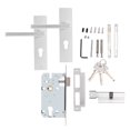 thumbnail image 1 of Y1-13 Sand White Simpel Aluminum Alloy Mechanical Latch Lock Home Security, 1 of 10
