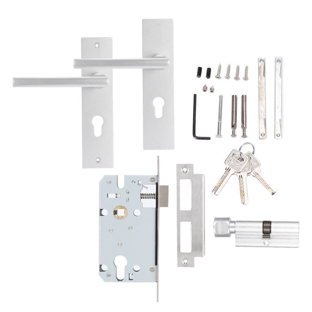 Y1-13 Sand White Simpel Aluminum Alloy Mechanical Latch Lock Home Security
