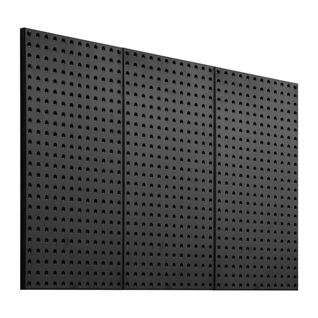 VEVOR Metal Pegboard Panels 3 Pcs 24" x 12" Wall Organizer for Garage Tool Storage