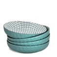 thumbnail image 1 of BIA S/4 Textured Shallow Bowls, Teal, 1 of 3