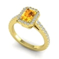 thumbnail image 2 of Diamond-Capitals 2.95 Carat Natural Diamond Citrine Gemstone Latest Bridal Ring for Ladies Solid 14K Yellow Gold Size 8.5, 2 of 8