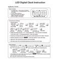 thumbnail image 2 of Multi-functio Digital LED Alarm Clocks with Temperature Date Display Table Clock, 2 of 5