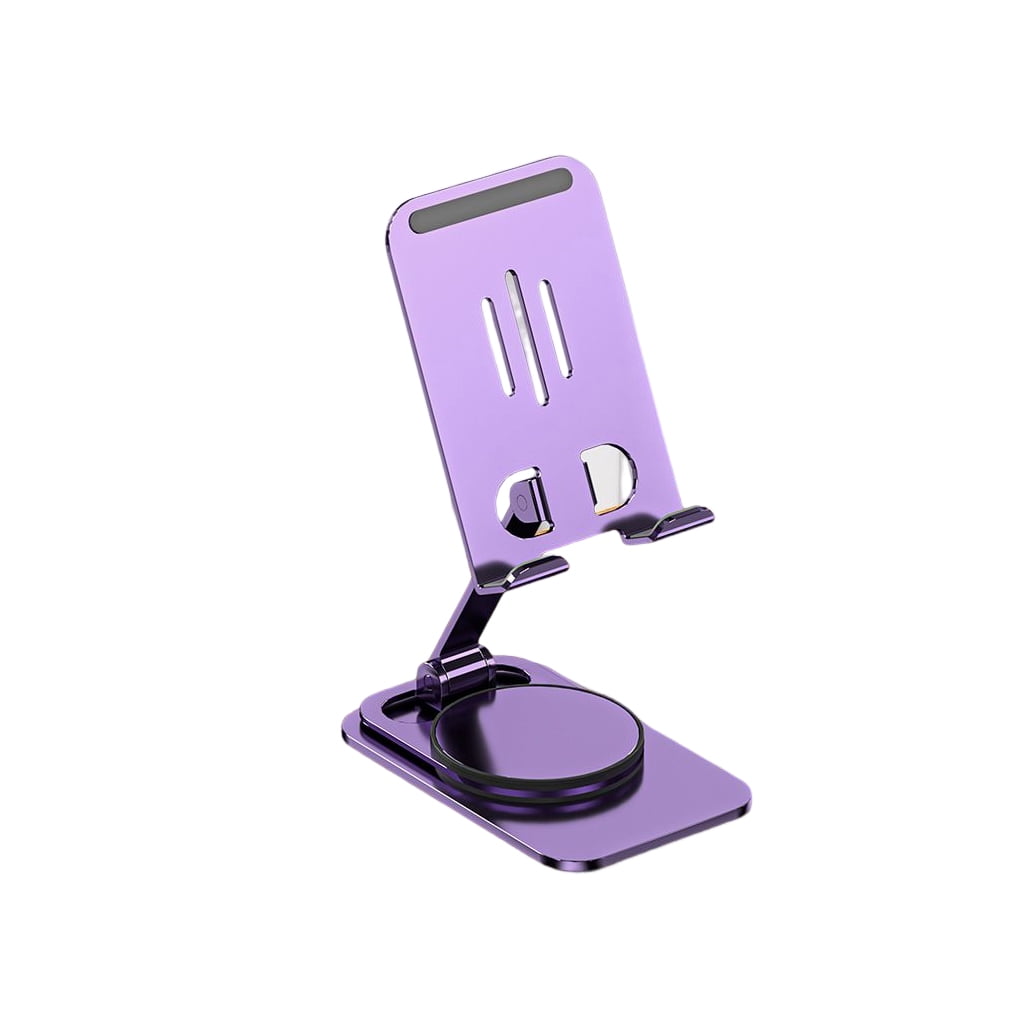 Xingzhi Folding Phone Holder Mount Stands Phones Stand Aluminum Alloy Tabletop Cellphone Bracket Accessory Cellphones Accessories Silver Purple