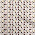thumbnail image 1 of oneOone Rayon White Fabric Birds Rooster Craft Projects Decor Fabric Printed By The Yard 56 Inch Wide, 1 of 4