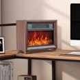 thumbnail image 2 of Costway 13" Electric Fireplace Heater with Realistic Flame Effect Overheat Protection, 2 of 9