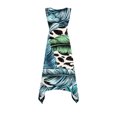 thumbnail image 4 of Ovzne Robes pour Femmes Robe de Plage Robes pour Femmes Sans Manches Col Rond à Cordon Décontractée à Volants Robe Trapèze Courte Robe pour Femmes Imprimée Liquidation, 4 of 7