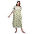 thumbnail image 4 of Moomaya Printed Sleepwear Cotton Ruffled Border Womens Maxi Nightdress, 4 of 5